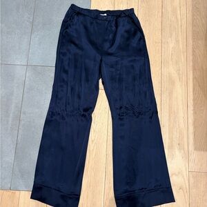 Something Navy Wide Leg Pants in Navy Blue